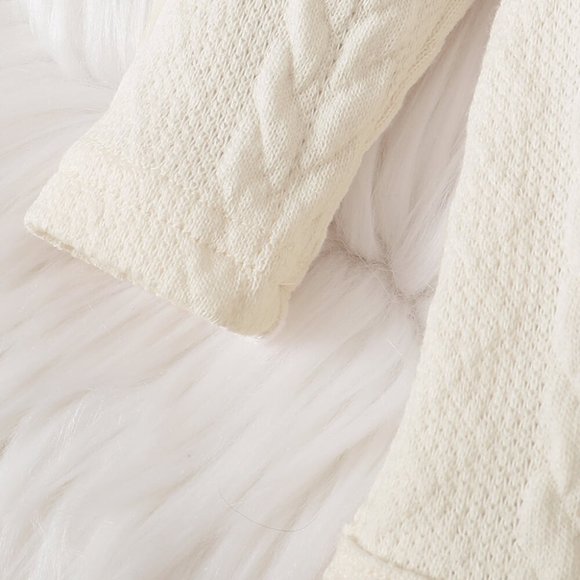 BABY GIRL LETTER GRAPHIC SWEATER AND LEOPARD SKIRT SET - Picture 2 of 8